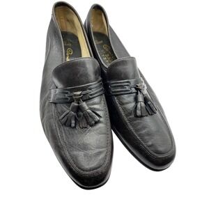 Bally of Switzerland Continentals Severino Brown Leather Tassel Loafers Mens 8.5